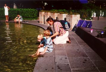 Kids at the Fountain